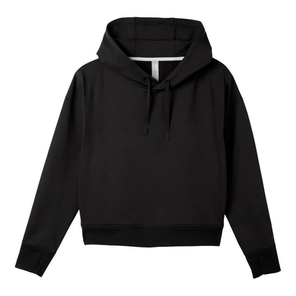 BRAND NEW women fwd core fleece po black hoody hoodie sweater size M - Picture 1 of 6